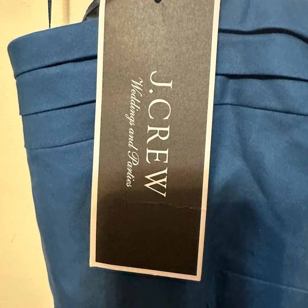 J Crew Sleeveless Sheath Dress In‎ Blue Style A0322 Pockets Linned NWT Size 6